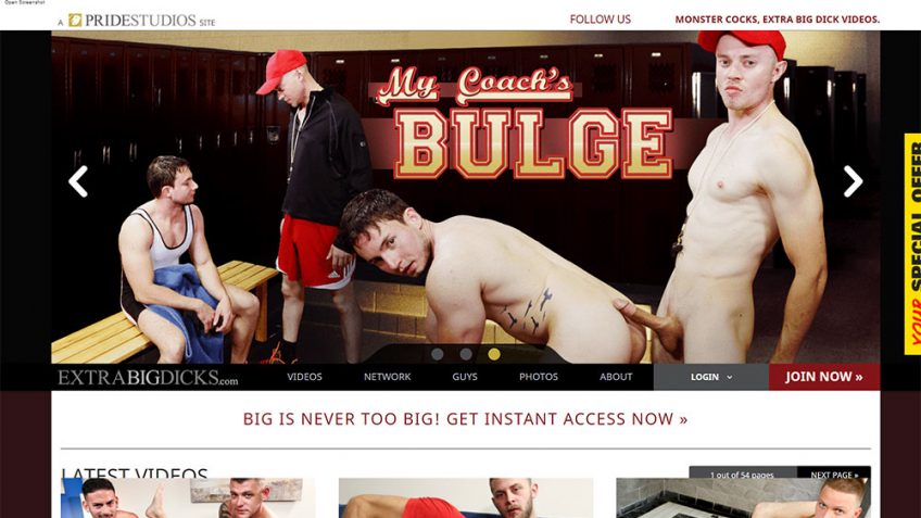 Extra Big Dicks gay porn site review